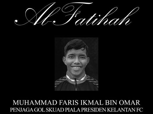 Penjaga gol Piala Presiden Kelantan FC meninggal dunia