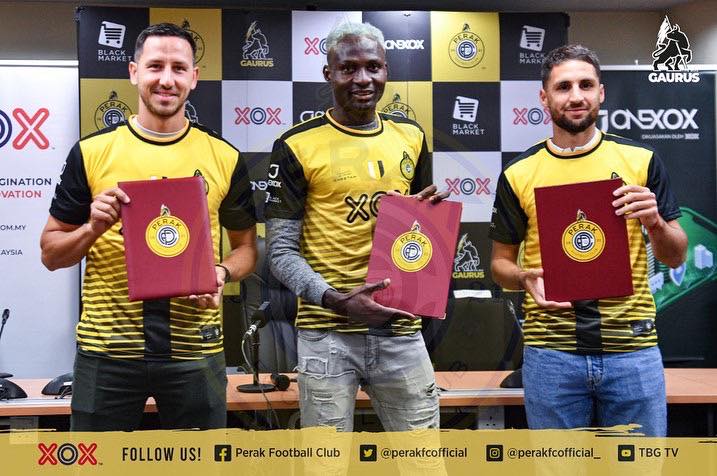 Perak FC sah tandatangani tiga import baharu