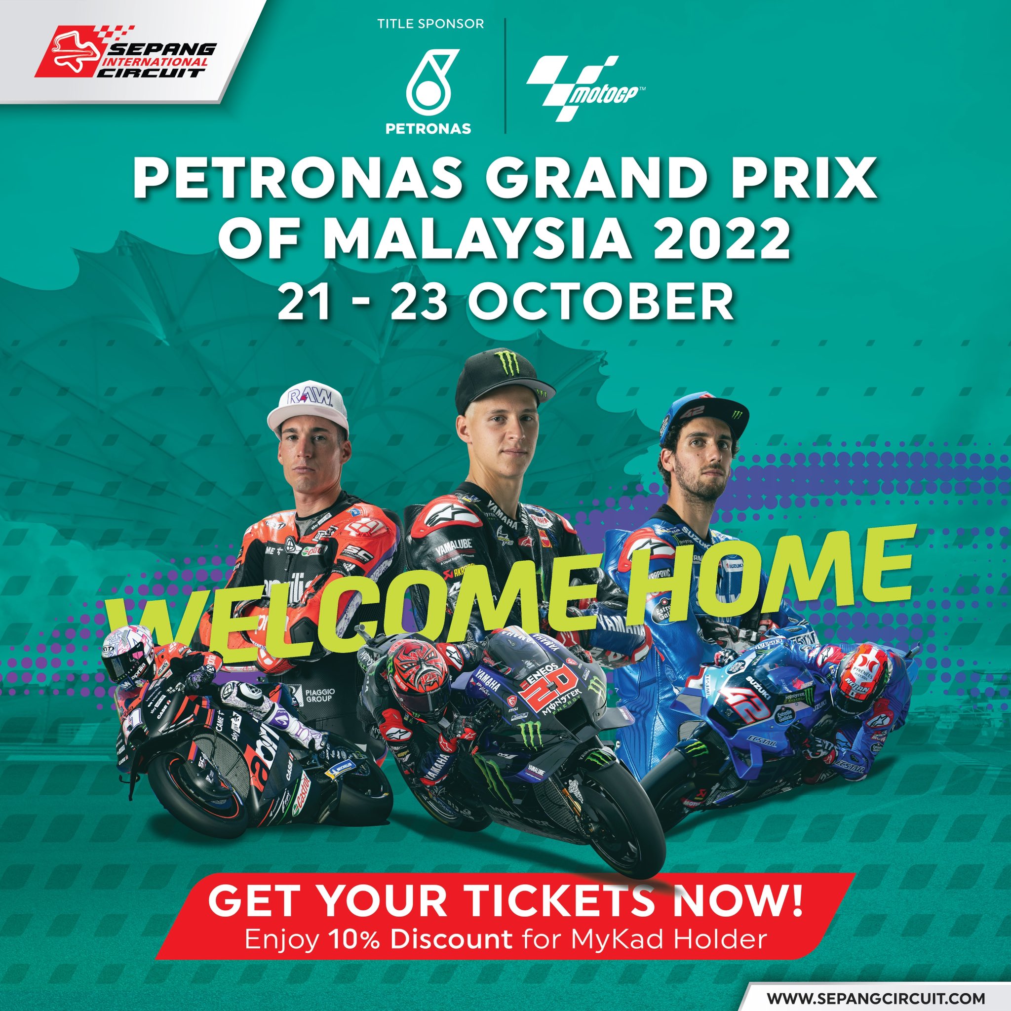 Tiket Grand Prix MotoGP Malaysia Petronas hampir habis dijual