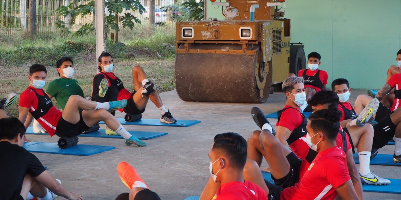 LENSA : Harimau Malaya ceria sesi latihan pertama di Yangon