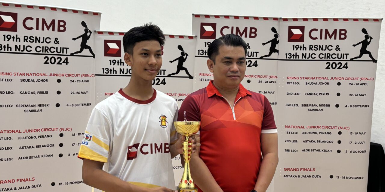 Izz Nabil Iman juara skuasy sirkit junior kebangsaan B-19