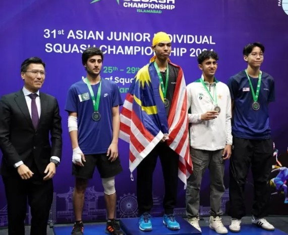 Malaysia raih tiga emas Kejohanan Skuasy Remaja Asia