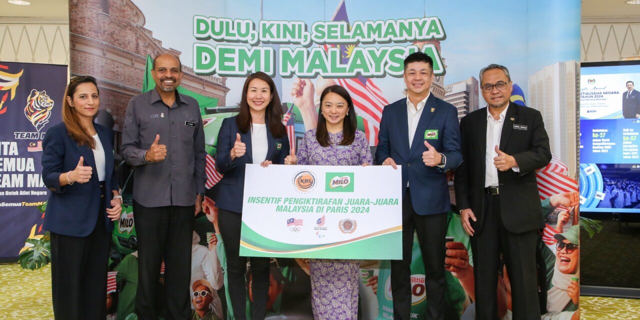 Atlet Malaysia di Paris terima sumbangan Milo