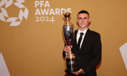 Phil Foden menang Anugerah Pemain Terbaik PFA